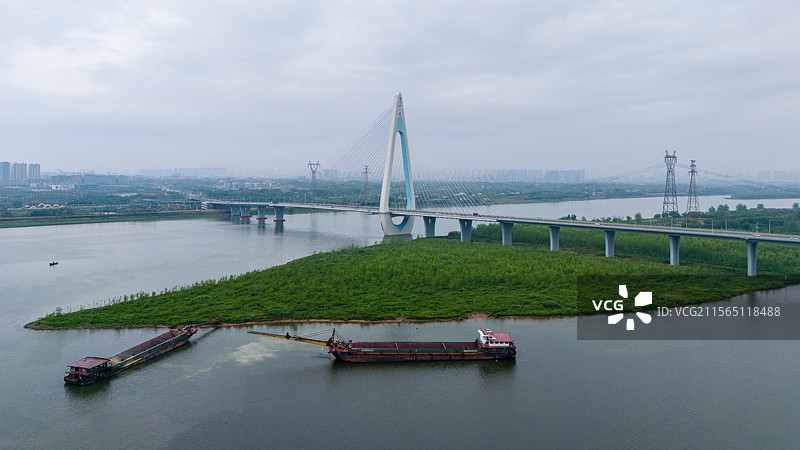 湖南省长沙市望城区香炉洲大桥图片素材