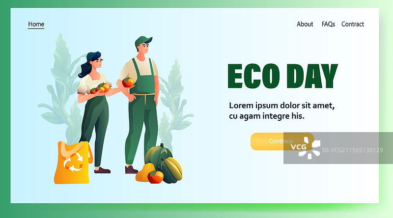 男女农民商贩提供水果和图片素材