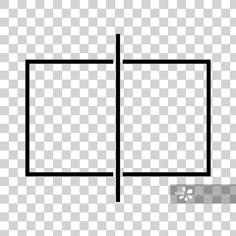 分屏线条图标图片素材