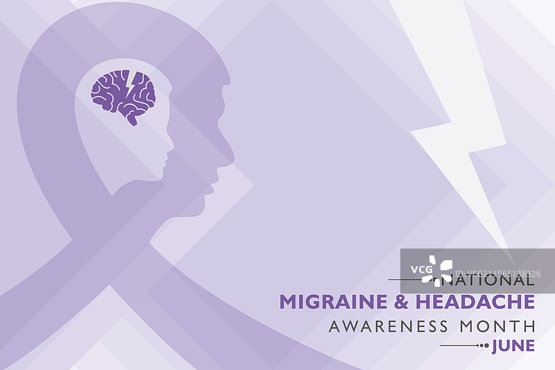 全国偏头痛和头痛意识月图片素材
