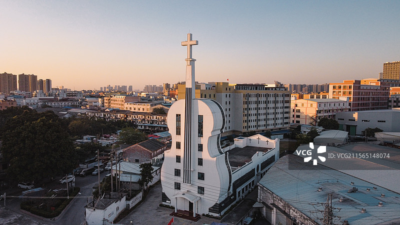 盐步基督教教堂图片素材