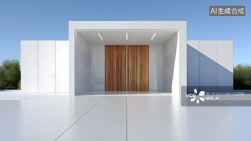 【AI数字艺术】现代简约门庭图片素材