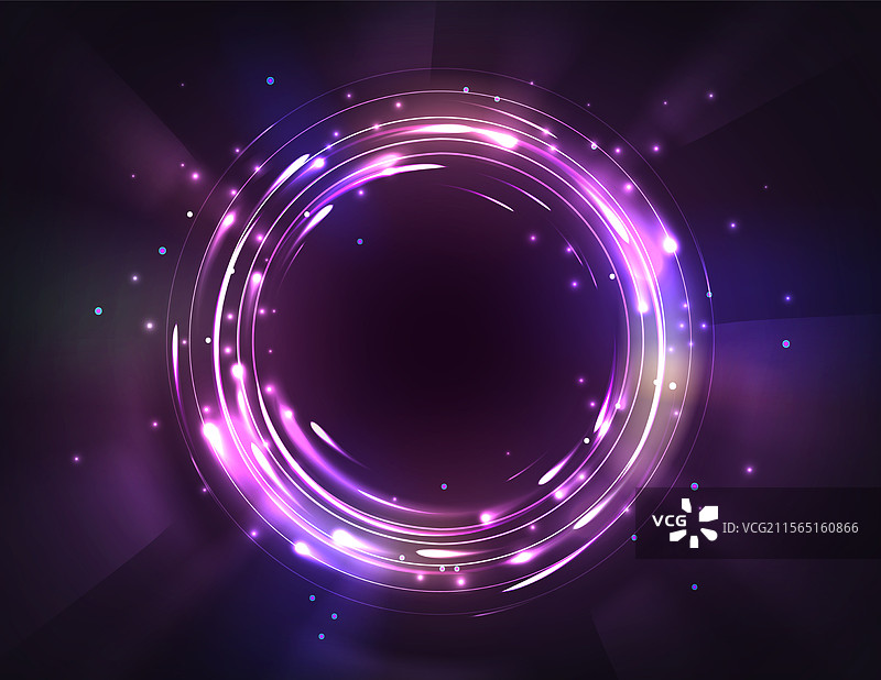 魔幻未来主义圆形传送门图片素材