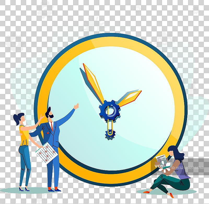 扁平化的商人图片素材