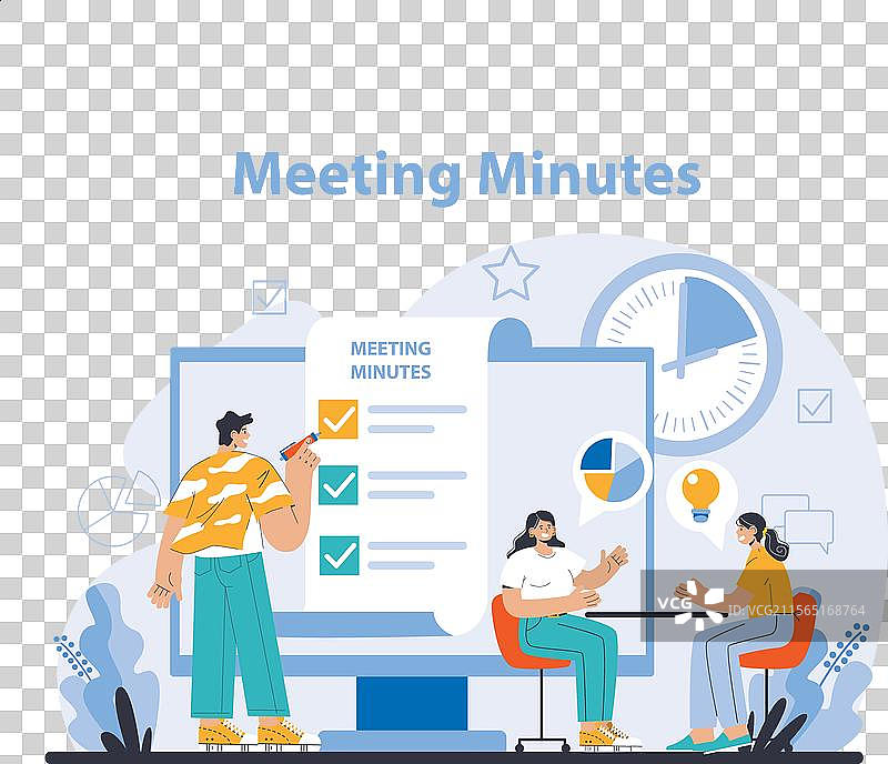 商务会议概念平面图图片素材