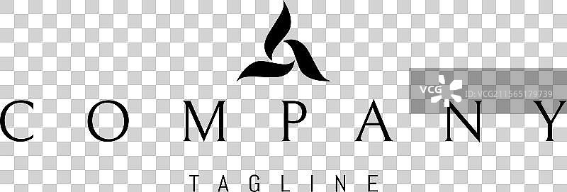 一个包含三个抽象图像的标志图片素材