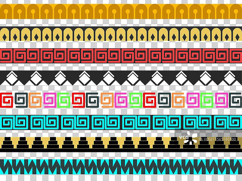 非洲风格的边框平面设计图片素材