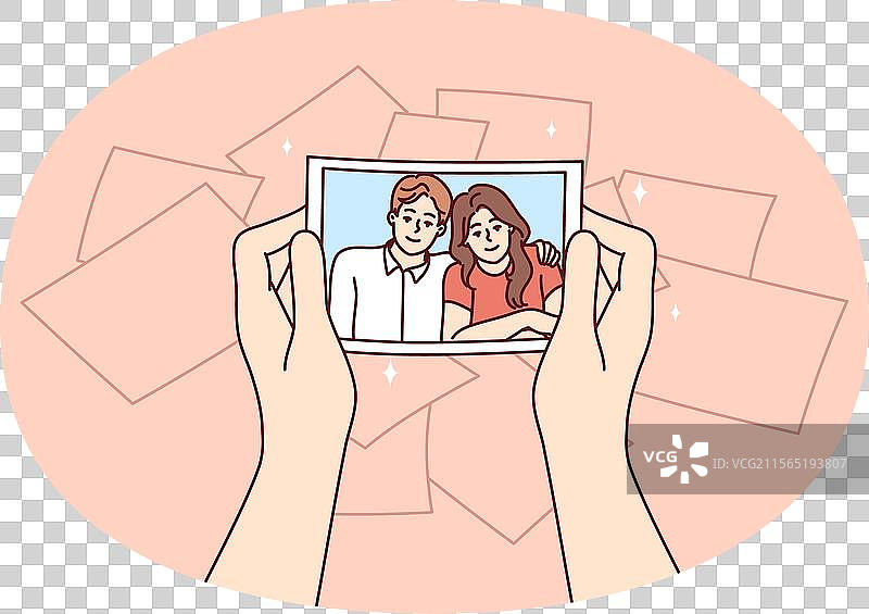 拥抱的情侣，男士和女士手牵手图片素材