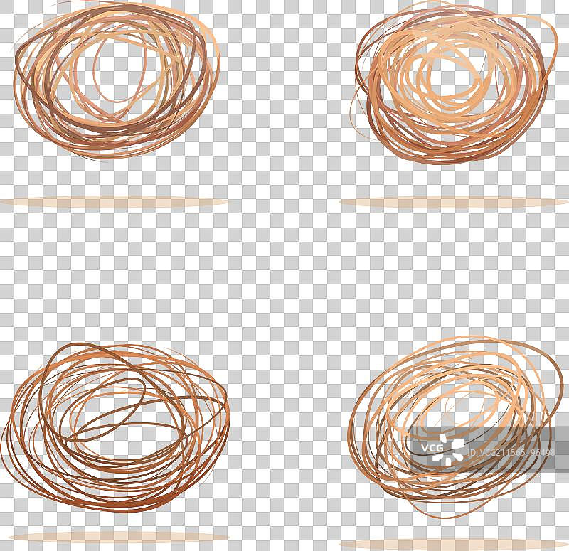 干枯的 tumbleweed 卡通图标集图片素材