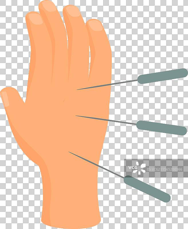 手部针灸的图示图片素材