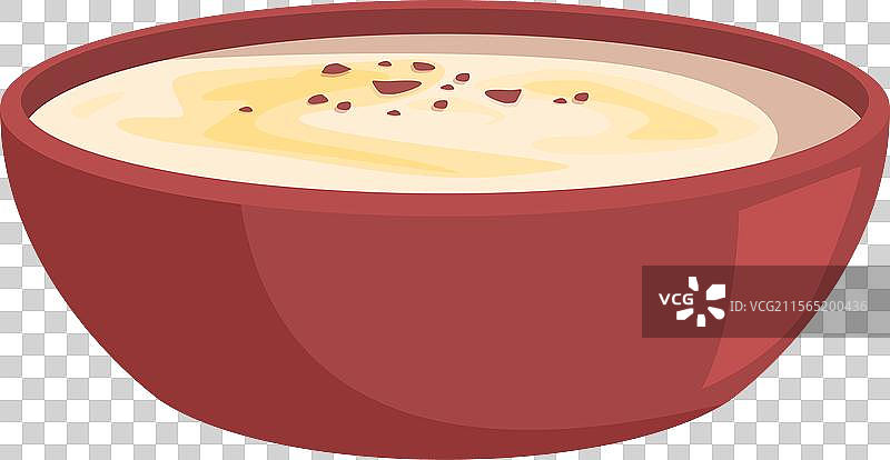 碗里的奶油汤图片素材