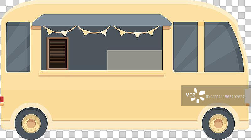 复古卡通露营车图片素材