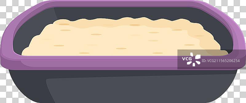 未烘烤的面包坯在烤盘中图片素材