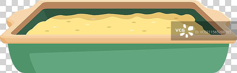 新鲜出炉的砂锅菜在绿色盘子里图片素材