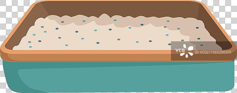 长方形烘焙盘中的发酵面团图片素材