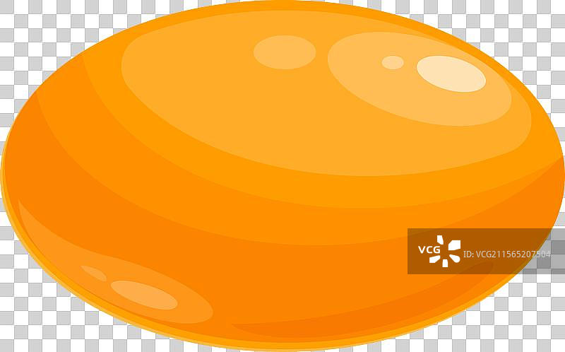 鲜艳的橙色糖果画，带有光泽感图片素材