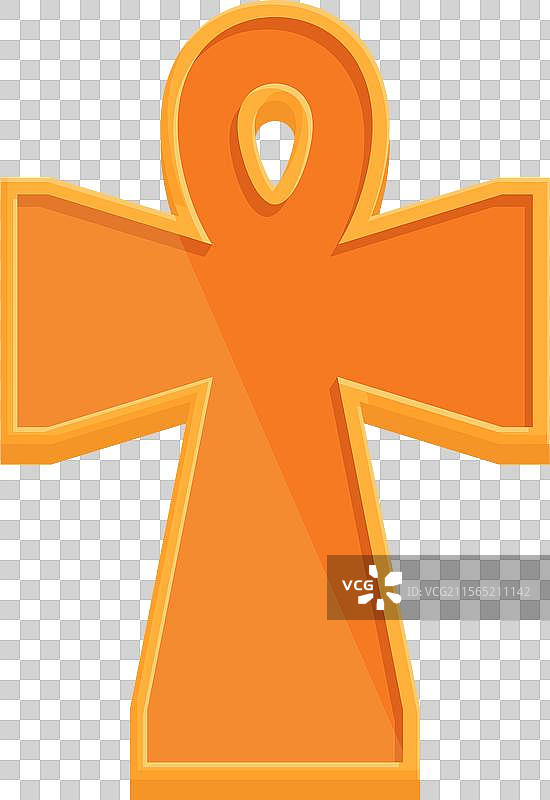 古埃及安克十字的生动色彩图片素材