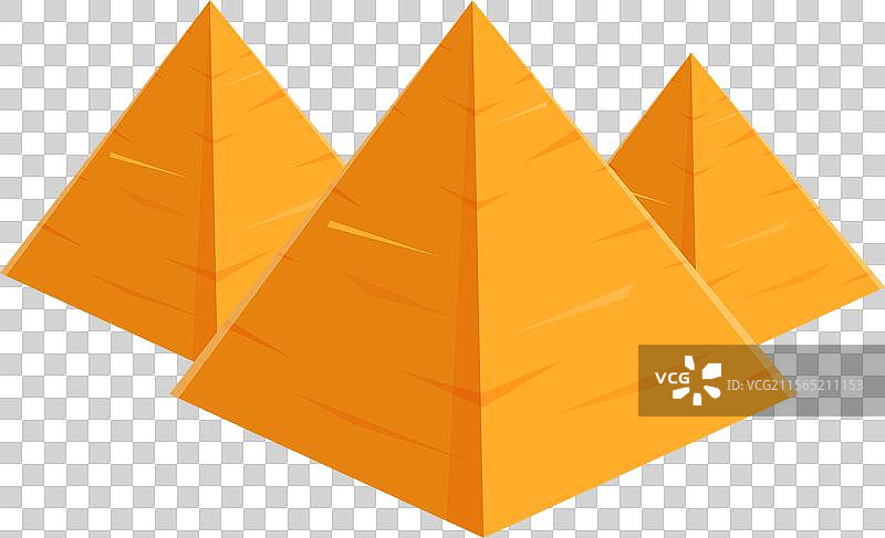 三种橙色的生动表现图片素材