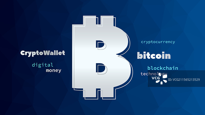 比特币标志区块链技术加密货币图片素材