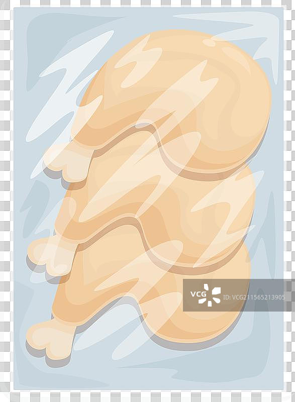 包装中的冷冻鸡肉图片素材