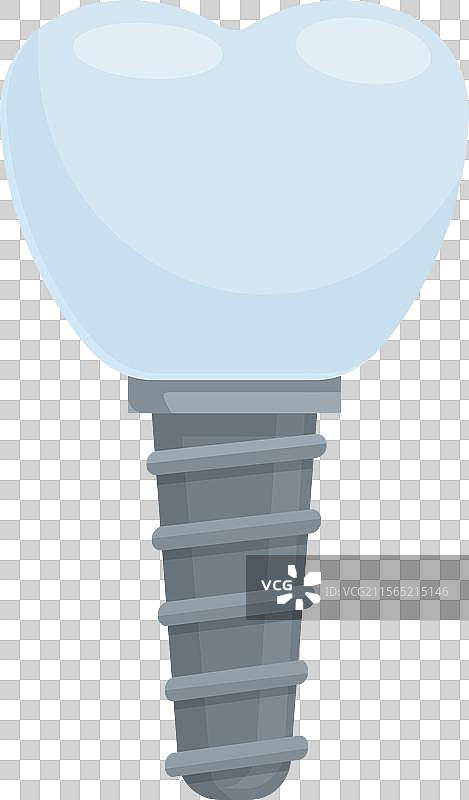 单个牙科植体的图形图片素材