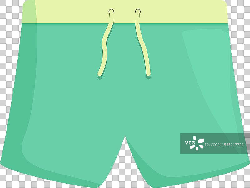 水蓝色游泳短裤图片素材