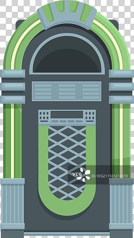 经典的绿色和灰色平面设计图片素材