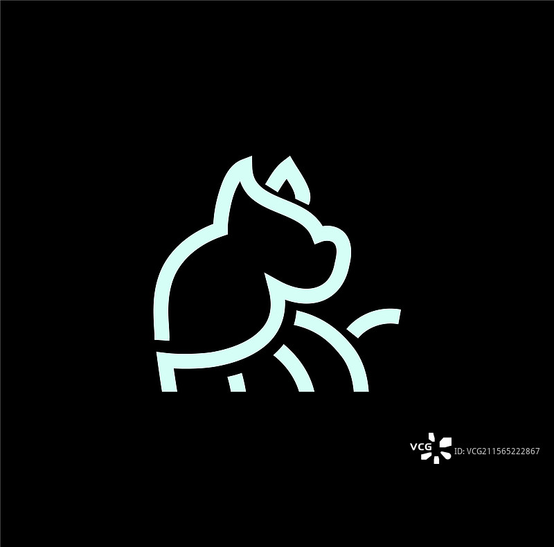 狗狗标志设计图片素材