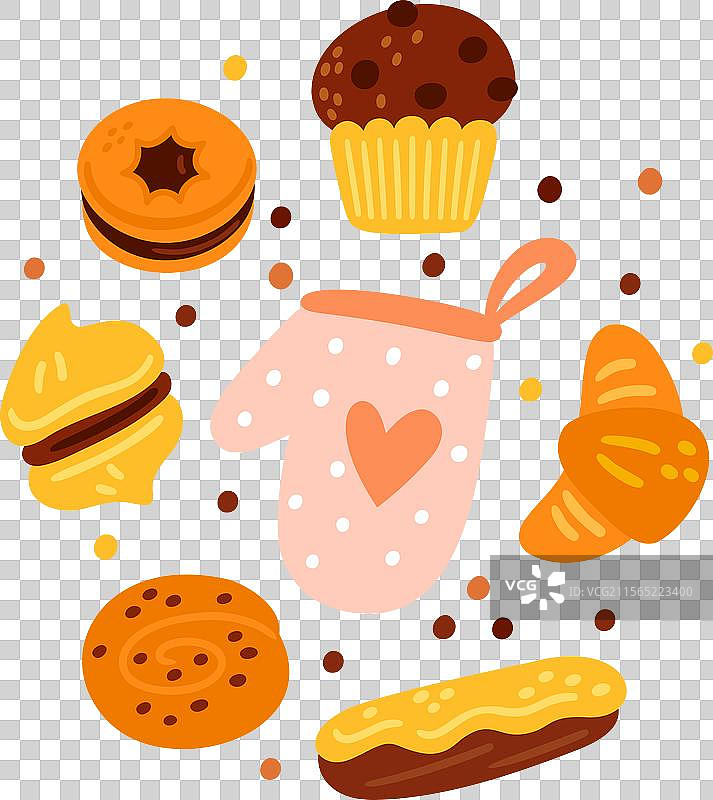 烘焙卡片美味的糖果糕点烘焙图片素材