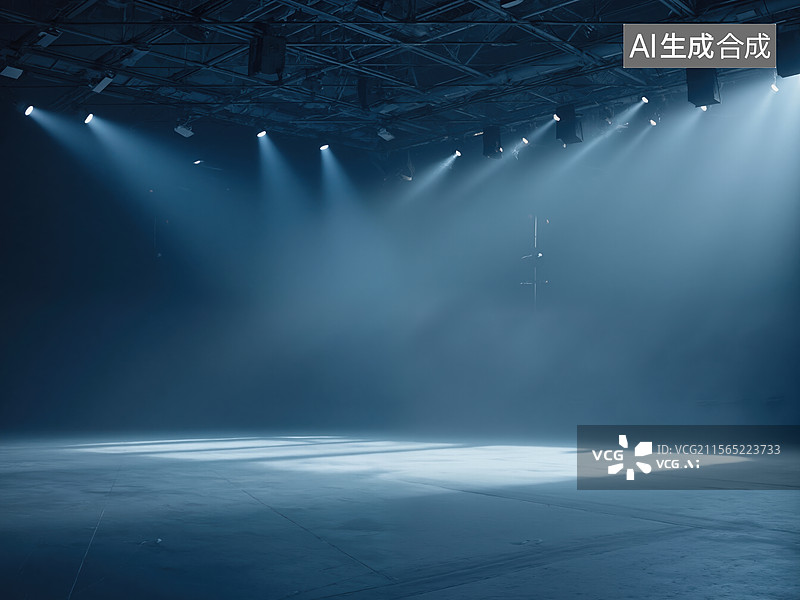 【AI数字艺术】舞台灯光效果图片素材