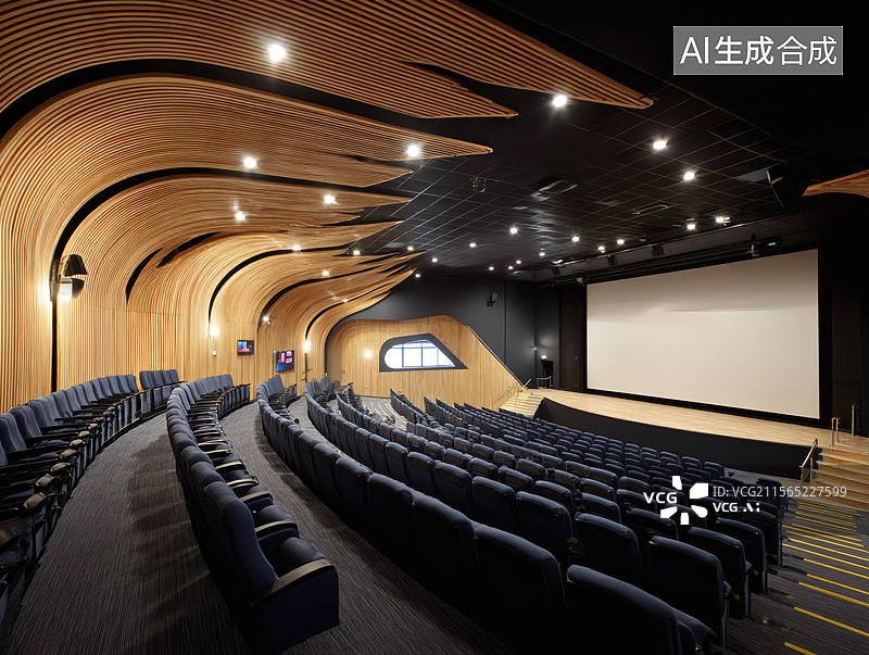 【AI数字艺术】剧场剧院广角背景图片素材