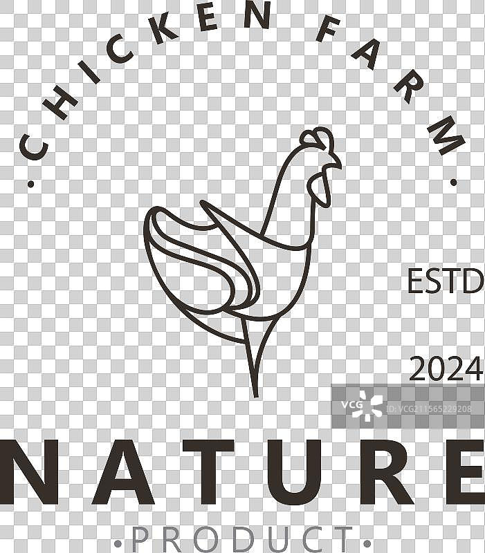 鸡场标志设计动物图标图片素材