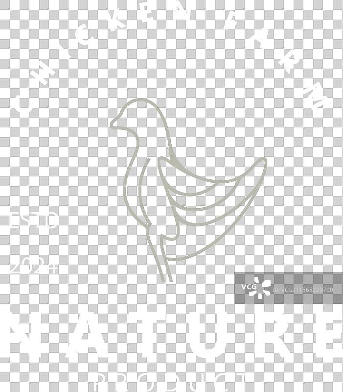 鸡场标志设计动物图标图片素材