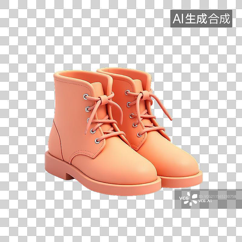 【AI数字艺术】一双粉红色的鞋子图片素材