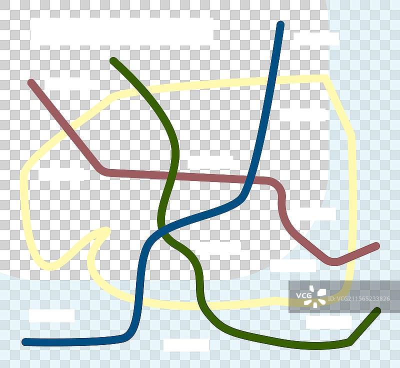 抽象城市地图线条艺术图片素材