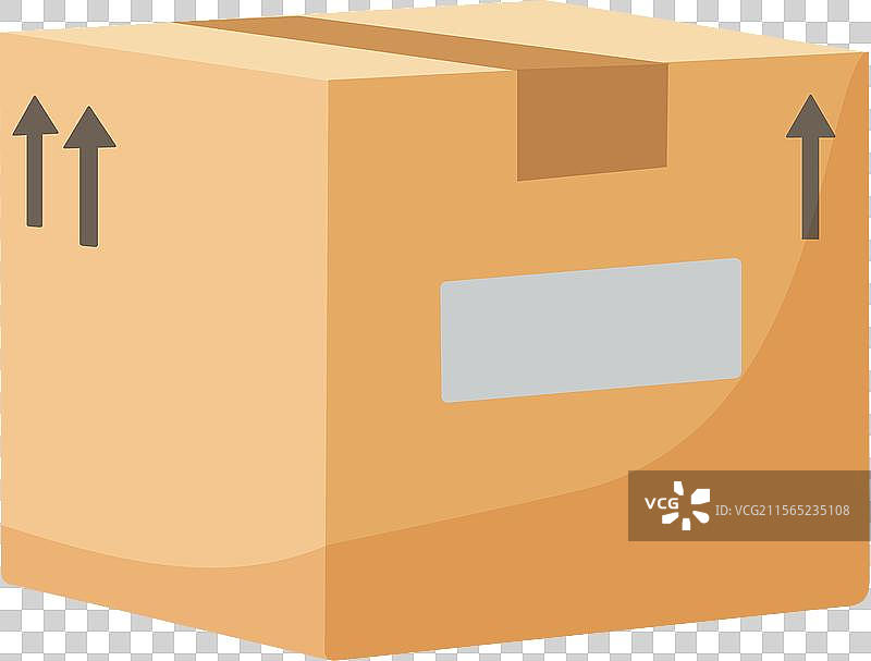 白色背景上的纸板包装盒图片素材