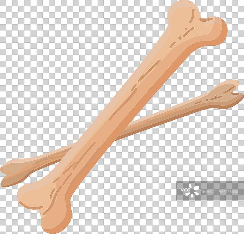 交叉骨头的卡通图案图片素材