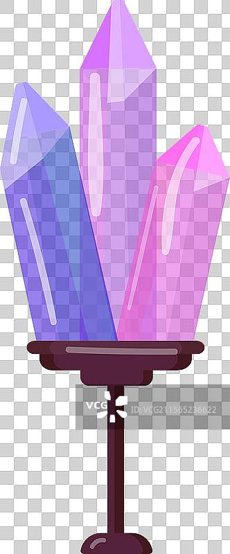 彩色水晶摆件图片素材