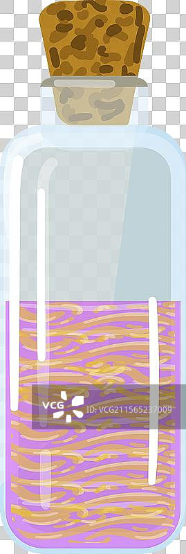 复古玻璃瓶配有软木塞图片素材