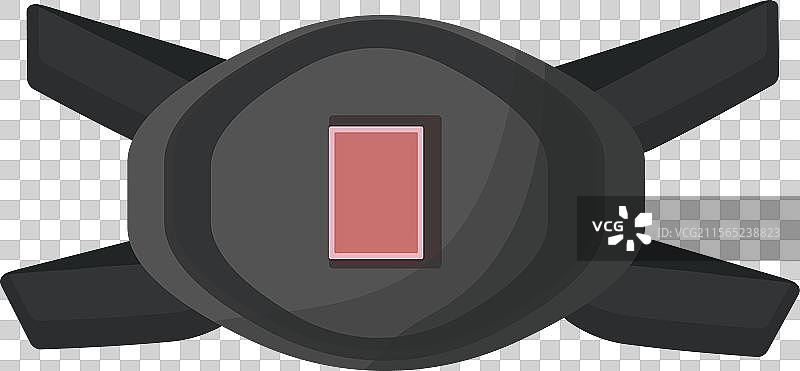 卡通忍者头带平面设计图片素材