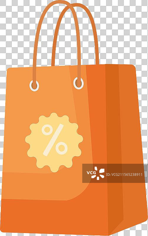 带有折扣标签的购物袋图标图片素材