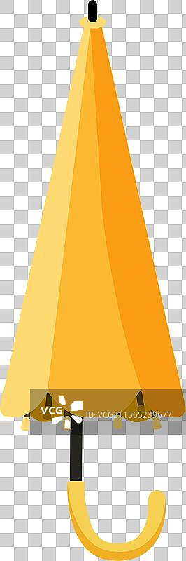 黄色折叠伞的图形图片素材