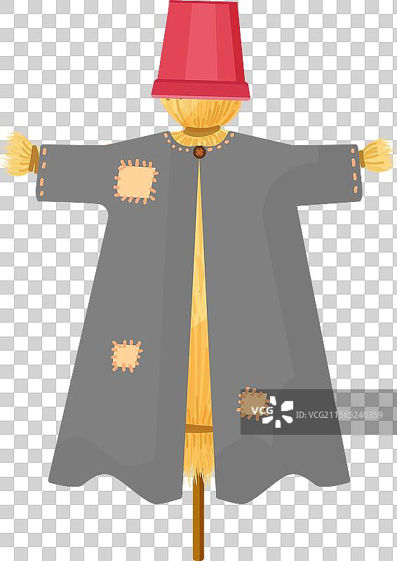 迷人的稻草人的数字图像图片素材