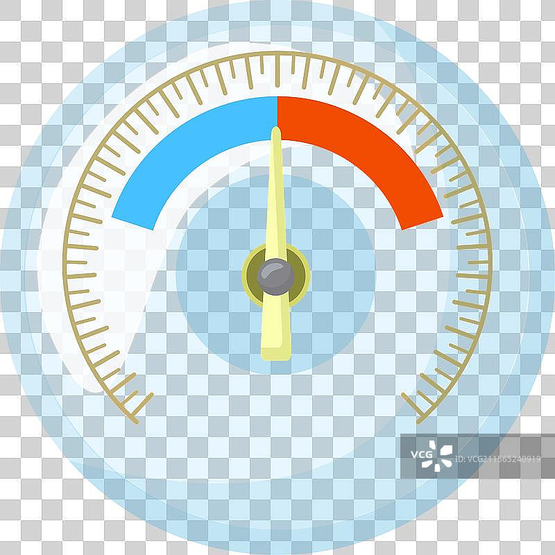简化的表盘测量仪图片素材