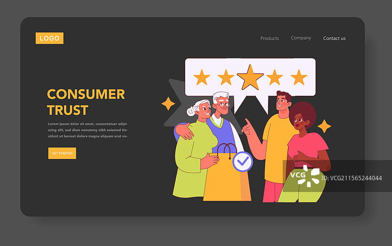 品牌真实性扁平化图片素材