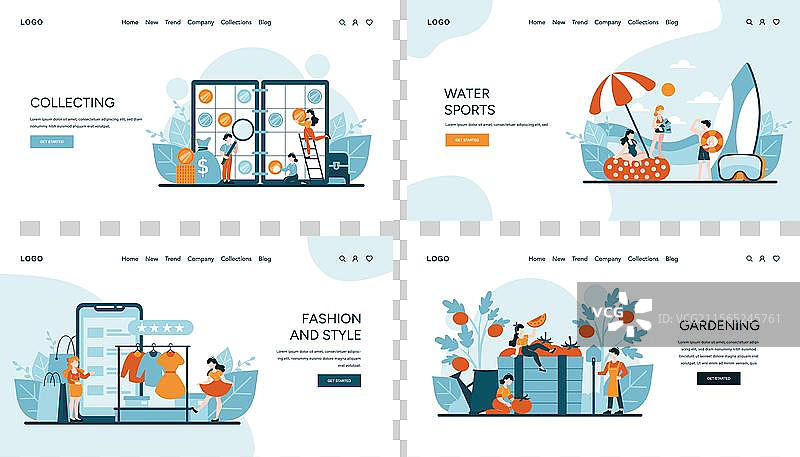 爱好与娱乐网页横幅图片素材