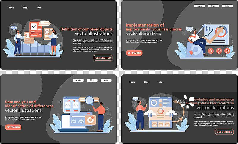 基准测试阶段网页横幅吸引人的网页图片素材