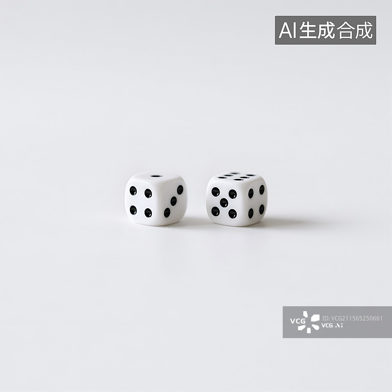 【AI数字艺术】两颗骰子图片素材