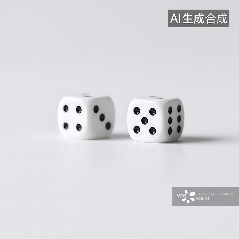 【AI数字艺术】两颗骰子图片素材