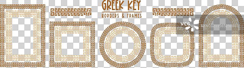 希腊钥匙图案无缝边框合集图片素材